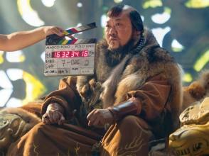 Kublai Khan during Filming