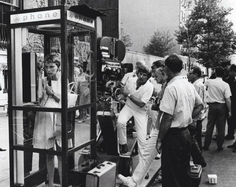 Mia Farrow : Phone Booth Set Behind the Scenes