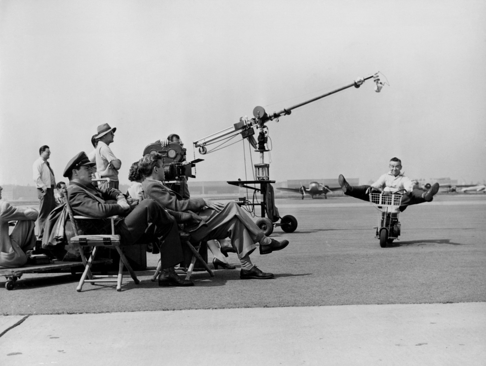 William Wyler on a Bike Behind the Scenes