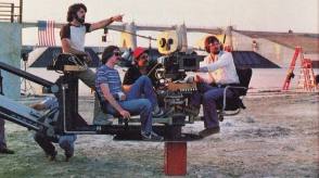 Behind the scene photo from the film Escape from New York