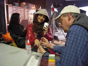 Victoria Justice On The Set - Behind the Scenes photos