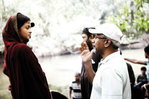 Aishwarya Rai and Mani Ratnam - Behind the Scenes photos