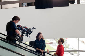 Filming the movie Her (2013)