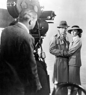 Humphrey Bogart with Ingrid Bergman - Behind the Scenes photos