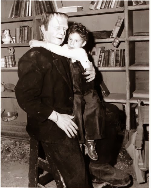 Bela Lugosi and His Son Behind the Scenes