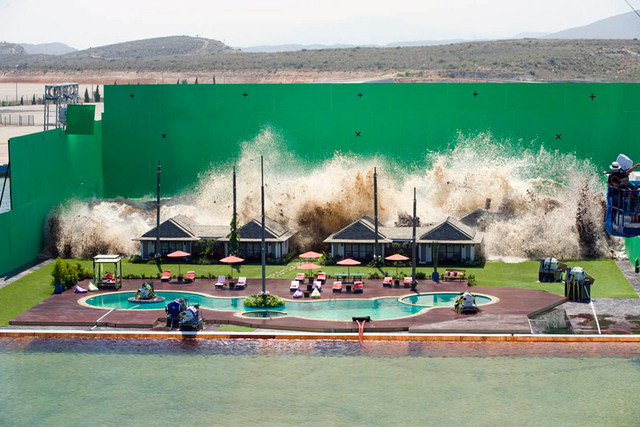 An Artificial Tsunami in a Film Behind the Scenes
