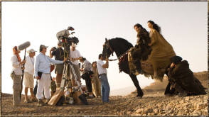 Getting Ready to Ride a Horse – Prince of Persia: The Sands of Time (2010) - Behind the Scenes photos