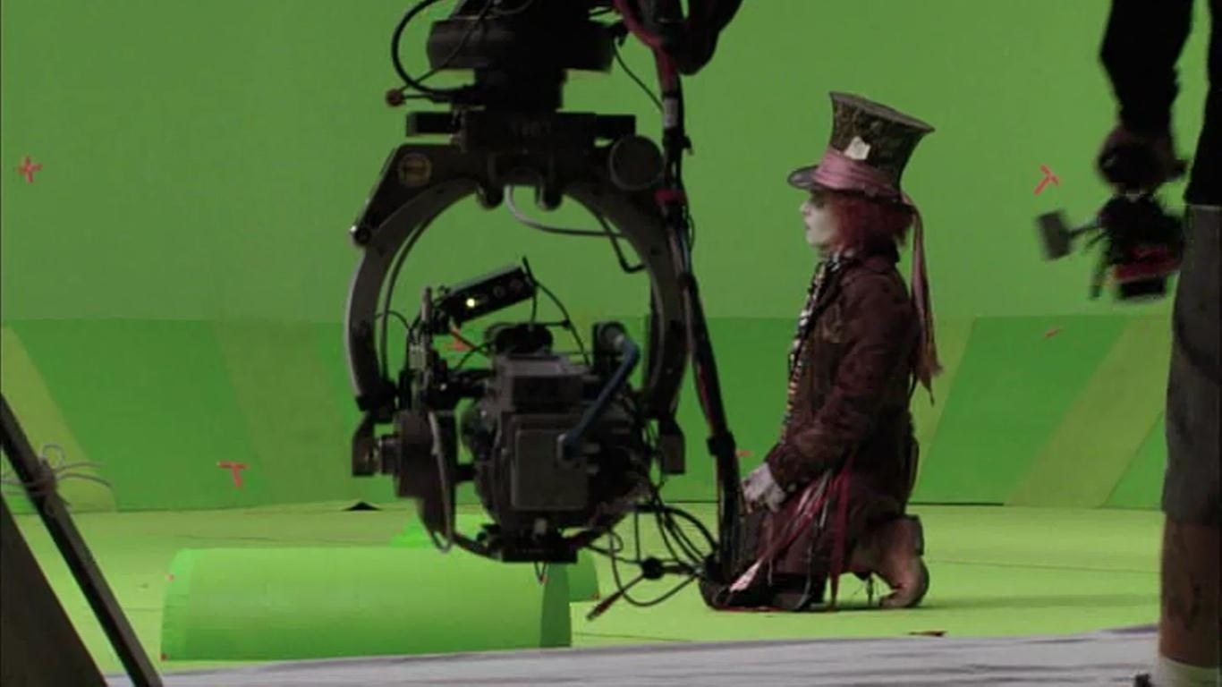Johnny Depp in Alice in Wonderland (2010) Behind the Scenes