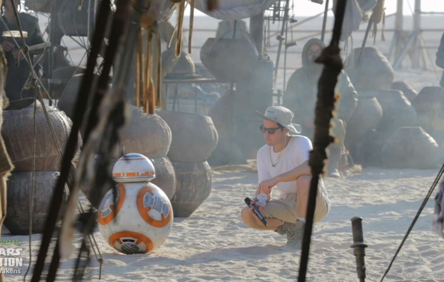JJ with BB8 Behind the Scenes