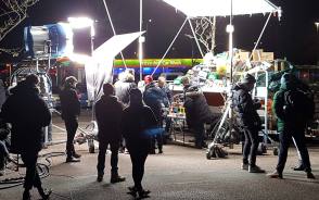 Busy Bees On The Set - Behind the Scenes photos
