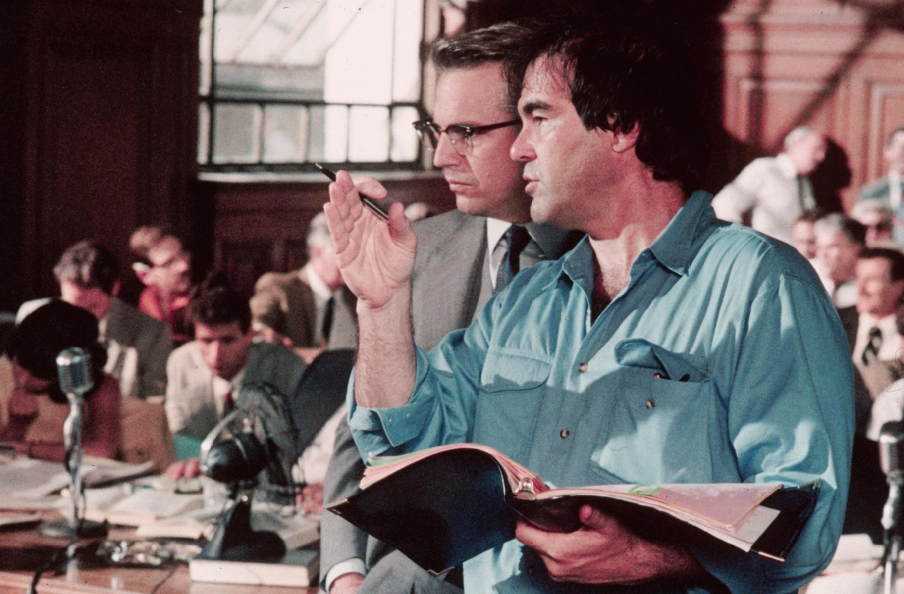 Oliver Stone directs Kevin Costner Behind the Scenes