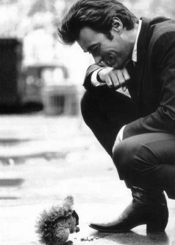 Clint with a Squirrel : Coogan’s Bluff (1968) Behind the Scenes