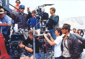 Steven Spielberg and Harrison Ford - Behind the Scenes photos