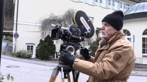 with Arriflex 16ST filming my short film 