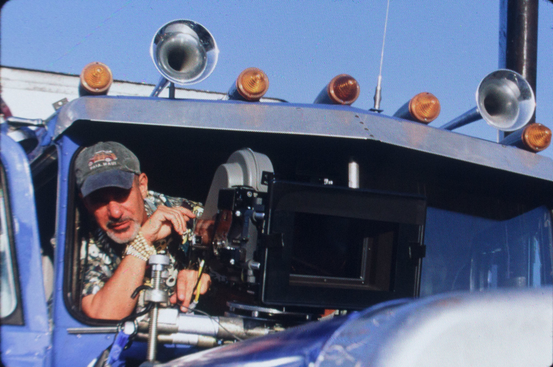 Rob Cohen on truck Behind the Scenes