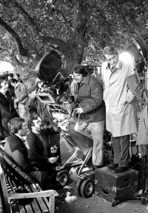 Filming The Omen (1976) - Behind the Scenes photos