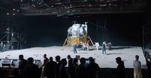 Moon Landing Scene - Behind the Scenes photos