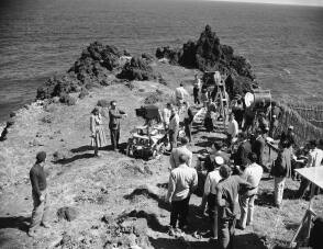 Filming Stromboli (1950) - Behind the Scenes photos