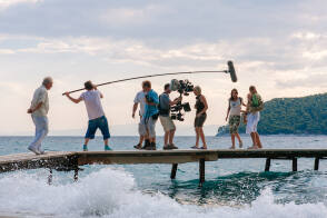 Filming Mamma Mia! (2008) - Behind the Scenes photos