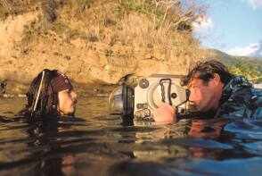 Johnny Depp Beneath The Water - Behind the Scenes photos